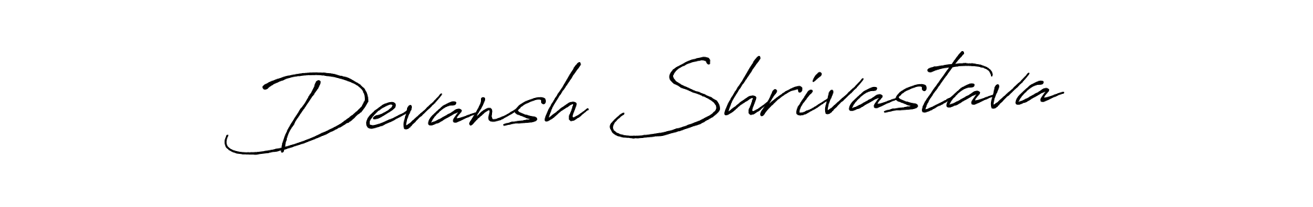 Devansh Shrivastava stylish signature style. Best Handwritten Sign (Antro_Vectra_Bolder) for my name. Handwritten Signature Collection Ideas for my name Devansh Shrivastava. Devansh Shrivastava signature style 7 images and pictures png