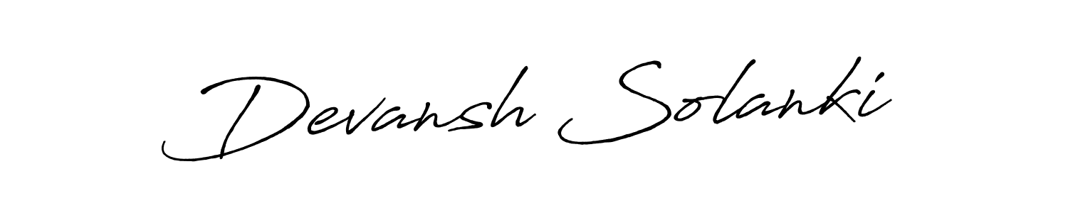 Once you've used our free online signature maker to create your best signature Antro_Vectra_Bolder style, it's time to enjoy all of the benefits that Devansh Solanki name signing documents. Devansh Solanki signature style 7 images and pictures png