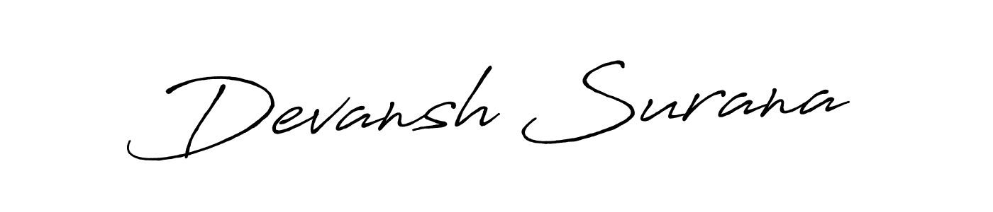 How to Draw Devansh Surana signature style? Antro_Vectra_Bolder is a latest design signature styles for name Devansh Surana. Devansh Surana signature style 7 images and pictures png