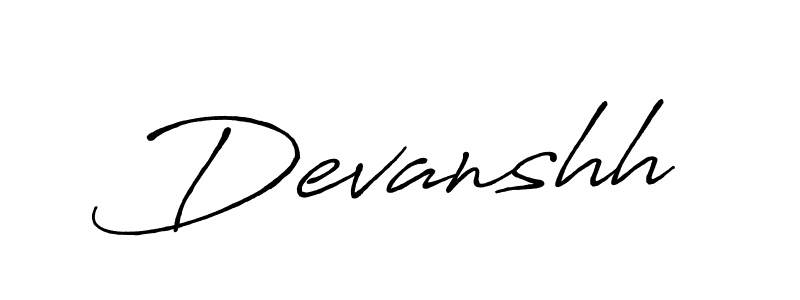 You can use this online signature creator to create a handwritten signature for the name Devanshh. This is the best online autograph maker. Devanshh signature style 7 images and pictures png