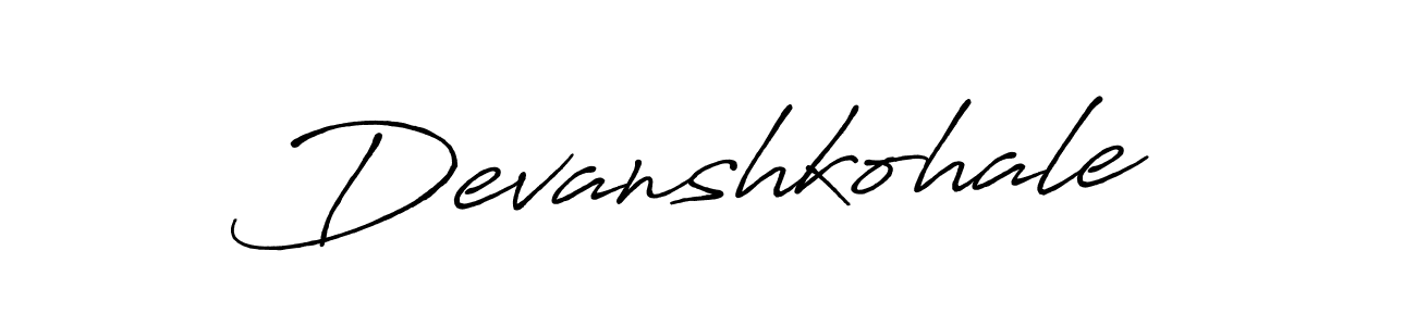 Antro_Vectra_Bolder is a professional signature style that is perfect for those who want to add a touch of class to their signature. It is also a great choice for those who want to make their signature more unique. Get Devanshkohale name to fancy signature for free. Devanshkohale signature style 7 images and pictures png