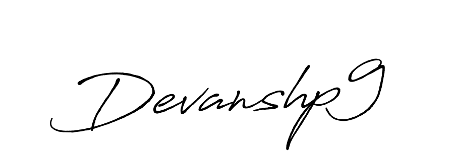 Create a beautiful signature design for name Devanshp9. With this signature (Antro_Vectra_Bolder) fonts, you can make a handwritten signature for free. Devanshp9 signature style 7 images and pictures png