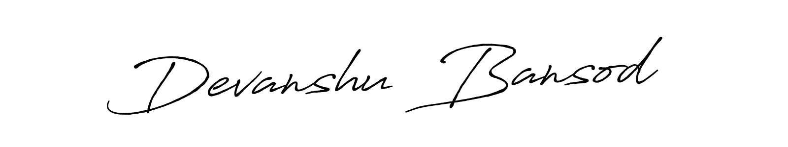 Make a beautiful signature design for name Devanshu  Bansod. Use this online signature maker to create a handwritten signature for free. Devanshu  Bansod signature style 7 images and pictures png