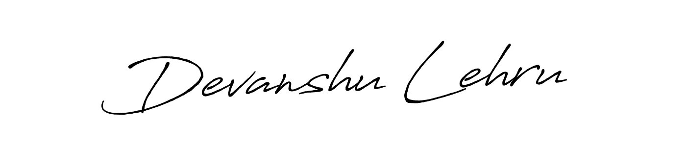 Use a signature maker to create a handwritten signature online. With this signature software, you can design (Antro_Vectra_Bolder) your own signature for name Devanshu Lehru. Devanshu Lehru signature style 7 images and pictures png