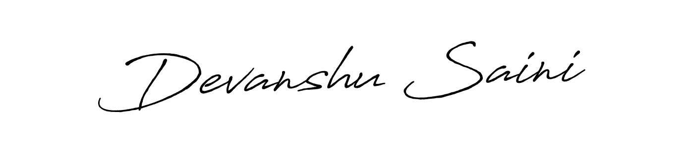 How to Draw Devanshu Saini signature style? Antro_Vectra_Bolder is a latest design signature styles for name Devanshu Saini. Devanshu Saini signature style 7 images and pictures png