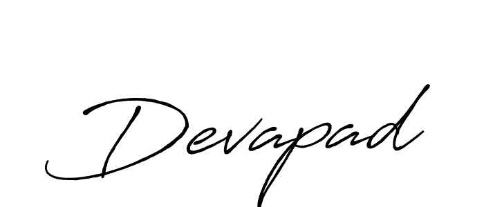 How to make Devapad signature? Antro_Vectra_Bolder is a professional autograph style. Create handwritten signature for Devapad name. Devapad signature style 7 images and pictures png