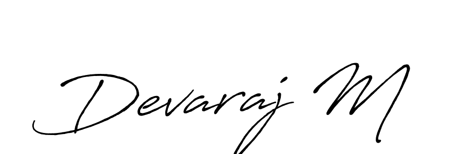 You should practise on your own different ways (Antro_Vectra_Bolder) to write your name (Devaraj M) in signature. don't let someone else do it for you. Devaraj M signature style 7 images and pictures png