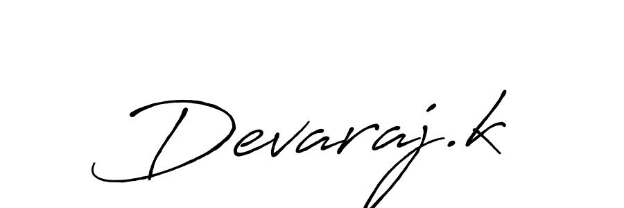 Also we have Devaraj.k name is the best signature style. Create professional handwritten signature collection using Antro_Vectra_Bolder autograph style. Devaraj.k signature style 7 images and pictures png