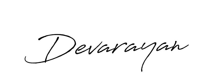 Use a signature maker to create a handwritten signature online. With this signature software, you can design (Antro_Vectra_Bolder) your own signature for name Devarayan. Devarayan signature style 7 images and pictures png