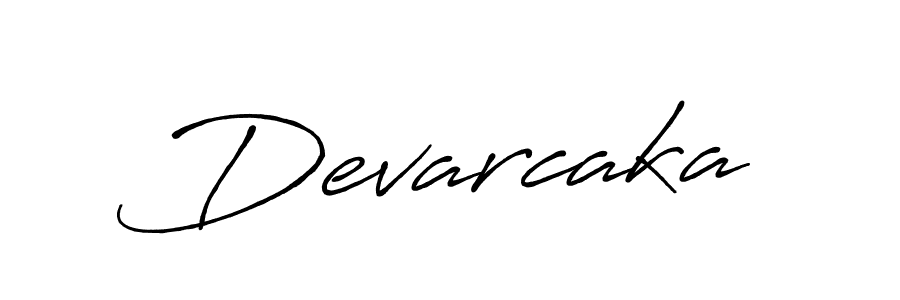 Create a beautiful signature design for name Devarcaka. With this signature (Antro_Vectra_Bolder) fonts, you can make a handwritten signature for free. Devarcaka signature style 7 images and pictures png