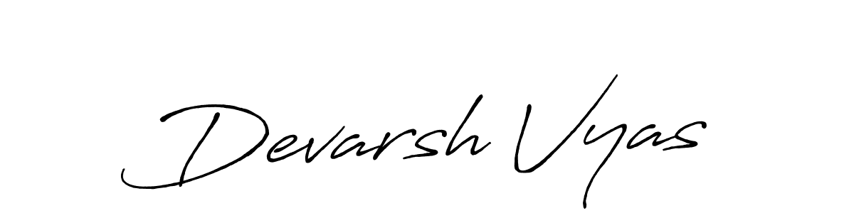 How to Draw Devarsh Vyas signature style? Antro_Vectra_Bolder is a latest design signature styles for name Devarsh Vyas. Devarsh Vyas signature style 7 images and pictures png