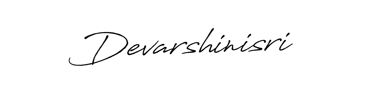 How to make Devarshinisri name signature. Use Antro_Vectra_Bolder style for creating short signs online. This is the latest handwritten sign. Devarshinisri signature style 7 images and pictures png