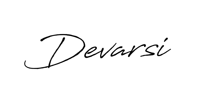 How to make Devarsi signature? Antro_Vectra_Bolder is a professional autograph style. Create handwritten signature for Devarsi name. Devarsi signature style 7 images and pictures png