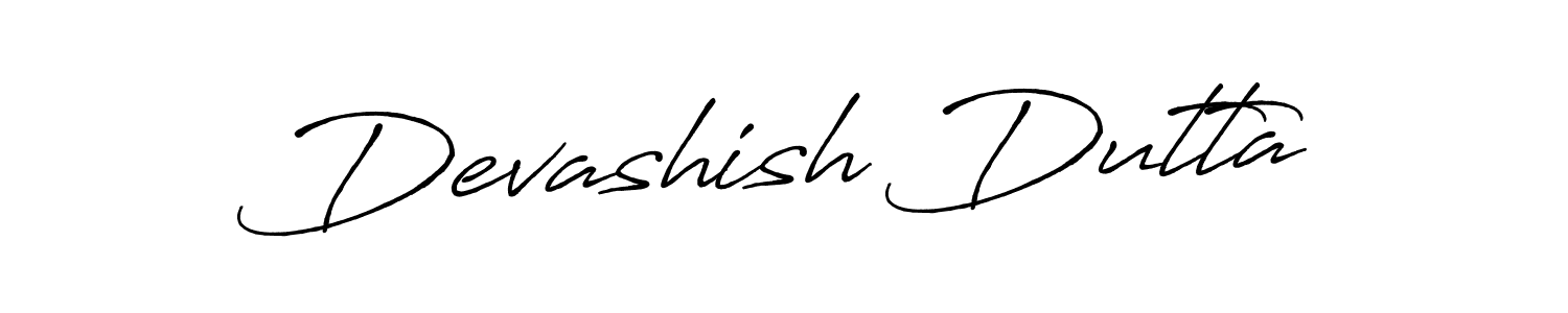 How to make Devashish Dutta name signature. Use Antro_Vectra_Bolder style for creating short signs online. This is the latest handwritten sign. Devashish Dutta signature style 7 images and pictures png