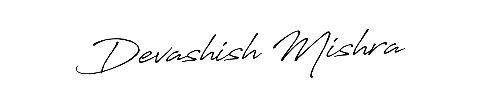 Design your own signature with our free online signature maker. With this signature software, you can create a handwritten (Antro_Vectra_Bolder) signature for name Devashish Mishra. Devashish Mishra signature style 7 images and pictures png
