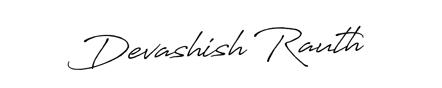 It looks lik you need a new signature style for name Devashish Rauth. Design unique handwritten (Antro_Vectra_Bolder) signature with our free signature maker in just a few clicks. Devashish Rauth signature style 7 images and pictures png