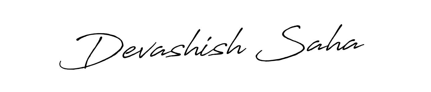 Use a signature maker to create a handwritten signature online. With this signature software, you can design (Antro_Vectra_Bolder) your own signature for name Devashish Saha. Devashish Saha signature style 7 images and pictures png