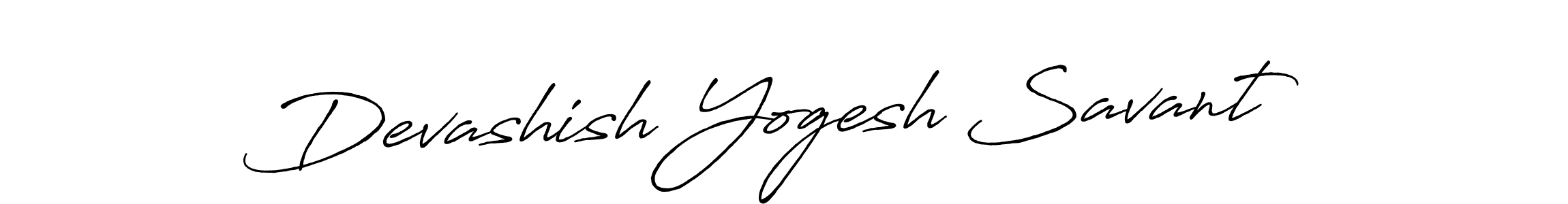 if you are searching for the best signature style for your name Devashish Yogesh Savant. so please give up your signature search. here we have designed multiple signature styles  using Antro_Vectra_Bolder. Devashish Yogesh Savant signature style 7 images and pictures png