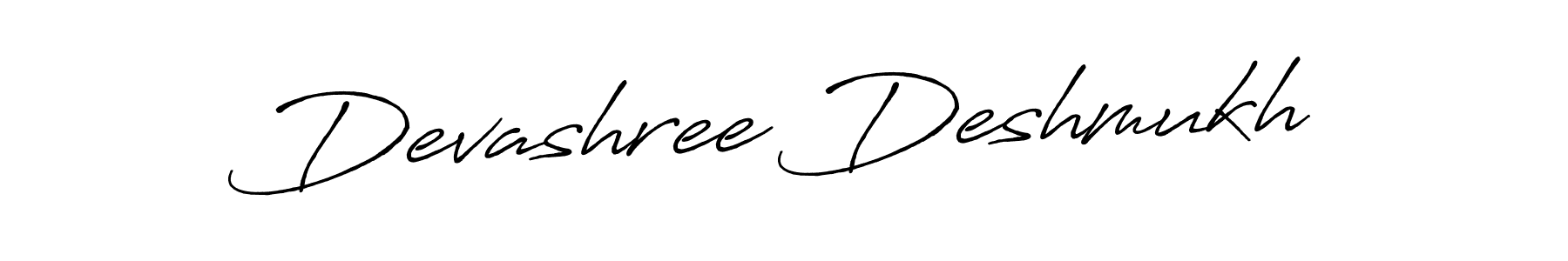 Create a beautiful signature design for name Devashree Deshmukh. With this signature (Antro_Vectra_Bolder) fonts, you can make a handwritten signature for free. Devashree Deshmukh signature style 7 images and pictures png