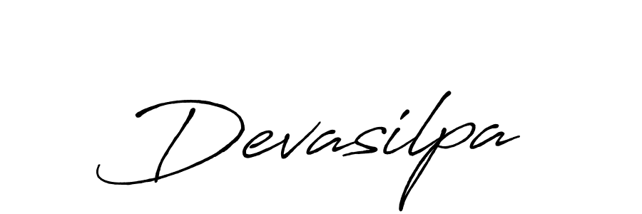 Devasilpa stylish signature style. Best Handwritten Sign (Antro_Vectra_Bolder) for my name. Handwritten Signature Collection Ideas for my name Devasilpa. Devasilpa signature style 7 images and pictures png