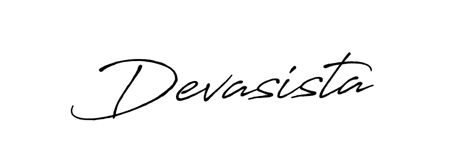 Create a beautiful signature design for name Devasista. With this signature (Antro_Vectra_Bolder) fonts, you can make a handwritten signature for free. Devasista signature style 7 images and pictures png