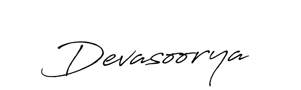 Design your own signature with our free online signature maker. With this signature software, you can create a handwritten (Antro_Vectra_Bolder) signature for name Devasoorya. Devasoorya signature style 7 images and pictures png