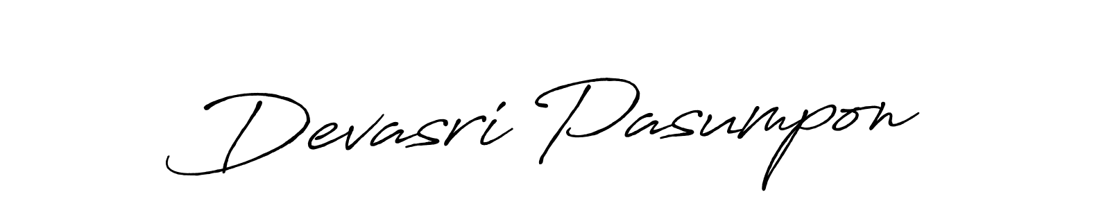 You should practise on your own different ways (Antro_Vectra_Bolder) to write your name (Devasri Pasumpon) in signature. don't let someone else do it for you. Devasri Pasumpon signature style 7 images and pictures png