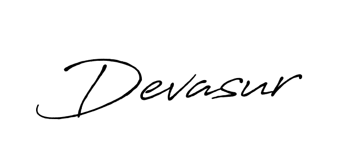 Use a signature maker to create a handwritten signature online. With this signature software, you can design (Antro_Vectra_Bolder) your own signature for name Devasur. Devasur signature style 7 images and pictures png