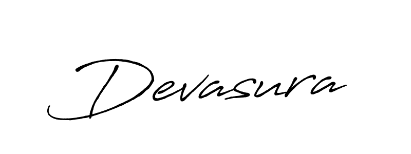 Make a beautiful signature design for name Devasura. With this signature (Antro_Vectra_Bolder) style, you can create a handwritten signature for free. Devasura signature style 7 images and pictures png