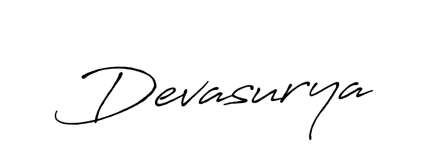 Use a signature maker to create a handwritten signature online. With this signature software, you can design (Antro_Vectra_Bolder) your own signature for name Devasurya. Devasurya signature style 7 images and pictures png