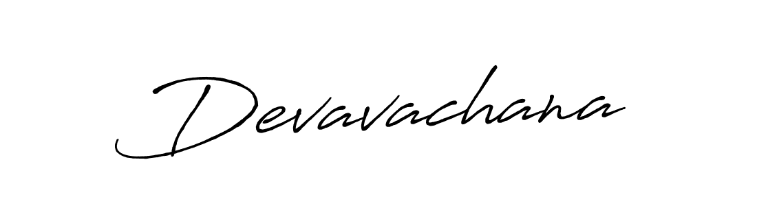 How to make Devavachana name signature. Use Antro_Vectra_Bolder style for creating short signs online. This is the latest handwritten sign. Devavachana signature style 7 images and pictures png