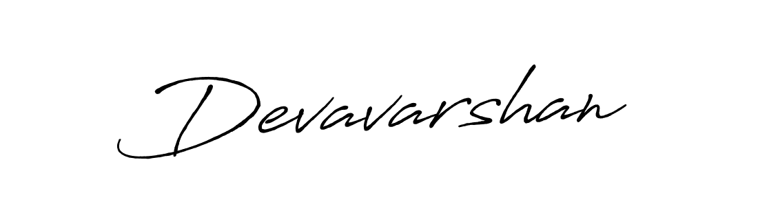 Design your own signature with our free online signature maker. With this signature software, you can create a handwritten (Antro_Vectra_Bolder) signature for name Devavarshan. Devavarshan signature style 7 images and pictures png