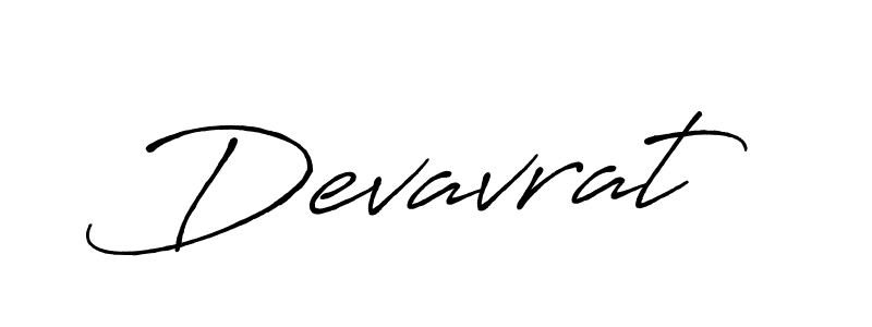 How to make Devavrat signature? Antro_Vectra_Bolder is a professional autograph style. Create handwritten signature for Devavrat name. Devavrat signature style 7 images and pictures png