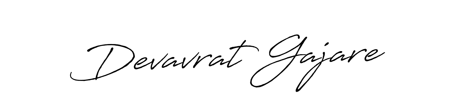 Create a beautiful signature design for name Devavrat Gajare. With this signature (Antro_Vectra_Bolder) fonts, you can make a handwritten signature for free. Devavrat Gajare signature style 7 images and pictures png