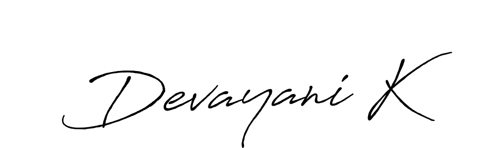 Once you've used our free online signature maker to create your best signature Antro_Vectra_Bolder style, it's time to enjoy all of the benefits that Devayani K name signing documents. Devayani K signature style 7 images and pictures png