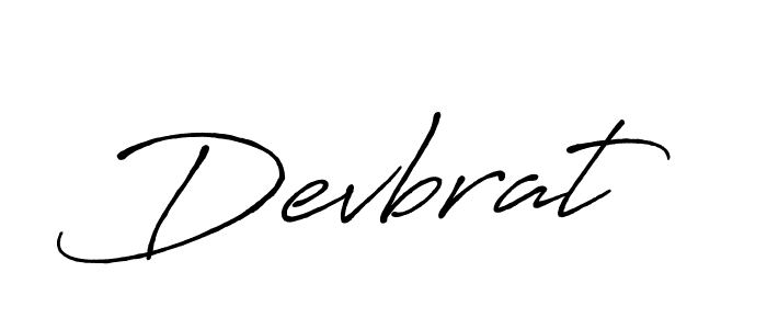 Devbrat stylish signature style. Best Handwritten Sign (Antro_Vectra_Bolder) for my name. Handwritten Signature Collection Ideas for my name Devbrat. Devbrat signature style 7 images and pictures png