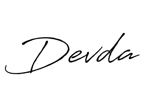 How to make Devda signature? Antro_Vectra_Bolder is a professional autograph style. Create handwritten signature for Devda name. Devda signature style 7 images and pictures png