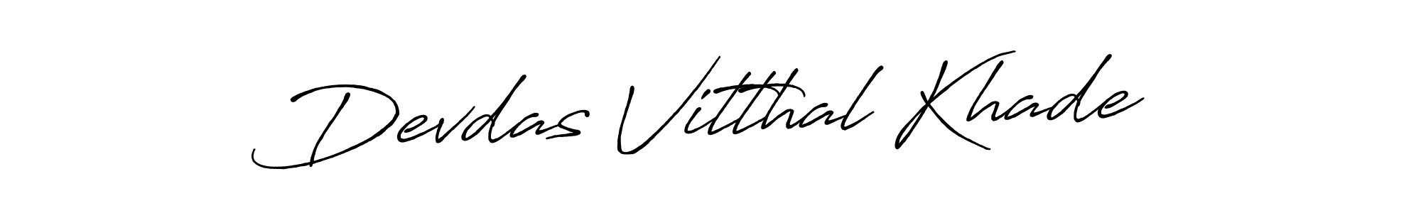 Also we have Devdas Vitthal Khade name is the best signature style. Create professional handwritten signature collection using Antro_Vectra_Bolder autograph style. Devdas Vitthal Khade signature style 7 images and pictures png