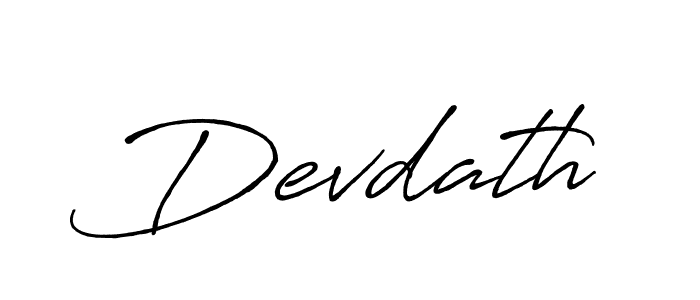 Devdath stylish signature style. Best Handwritten Sign (Antro_Vectra_Bolder) for my name. Handwritten Signature Collection Ideas for my name Devdath. Devdath signature style 7 images and pictures png