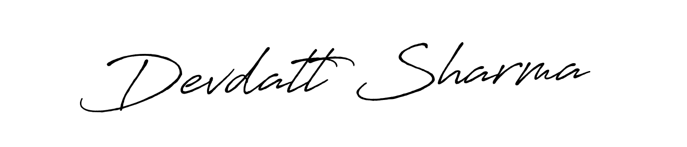 Make a short Devdatt Sharma signature style. Manage your documents anywhere anytime using Antro_Vectra_Bolder. Create and add eSignatures, submit forms, share and send files easily. Devdatt Sharma signature style 7 images and pictures png