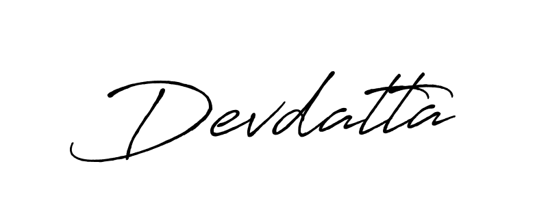 Create a beautiful signature design for name Devdatta. With this signature (Antro_Vectra_Bolder) fonts, you can make a handwritten signature for free. Devdatta signature style 7 images and pictures png