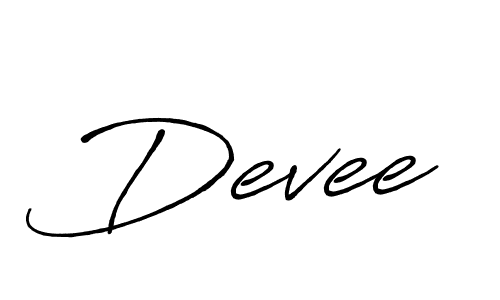 Create a beautiful signature design for name Devee. With this signature (Antro_Vectra_Bolder) fonts, you can make a handwritten signature for free. Devee signature style 7 images and pictures png