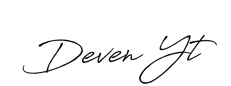 How to Draw Deven Yt signature style? Antro_Vectra_Bolder is a latest design signature styles for name Deven Yt. Deven Yt signature style 7 images and pictures png