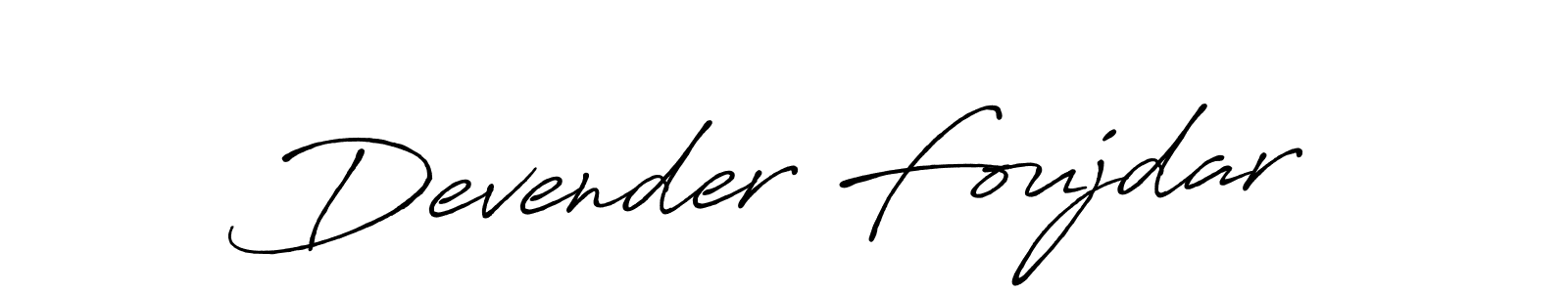 The best way (Antro_Vectra_Bolder) to make a short signature is to pick only two or three words in your name. The name Devender Foujdar include a total of six letters. For converting this name. Devender Foujdar signature style 7 images and pictures png