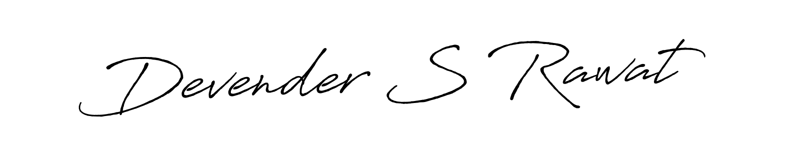 It looks lik you need a new signature style for name Devender S Rawat. Design unique handwritten (Antro_Vectra_Bolder) signature with our free signature maker in just a few clicks. Devender S Rawat signature style 7 images and pictures png