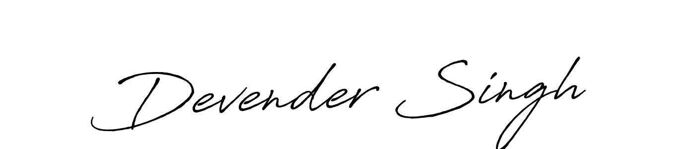 Also we have Devender Singh name is the best signature style. Create professional handwritten signature collection using Antro_Vectra_Bolder autograph style. Devender Singh signature style 7 images and pictures png