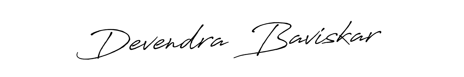 This is the best signature style for the Devendra  Baviskar name. Also you like these signature font (Antro_Vectra_Bolder). Mix name signature. Devendra  Baviskar signature style 7 images and pictures png