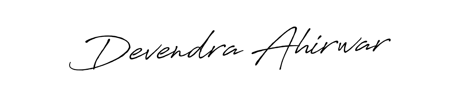 How to make Devendra Ahirwar signature? Antro_Vectra_Bolder is a professional autograph style. Create handwritten signature for Devendra Ahirwar name. Devendra Ahirwar signature style 7 images and pictures png