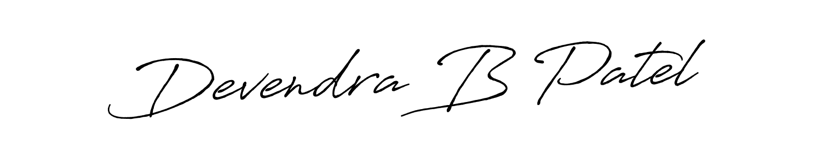 Use a signature maker to create a handwritten signature online. With this signature software, you can design (Antro_Vectra_Bolder) your own signature for name Devendra B Patel. Devendra B Patel signature style 7 images and pictures png