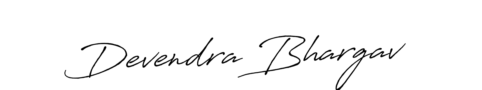 How to make Devendra Bhargav signature? Antro_Vectra_Bolder is a professional autograph style. Create handwritten signature for Devendra Bhargav name. Devendra Bhargav signature style 7 images and pictures png